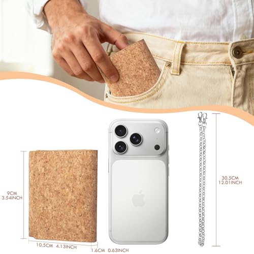 Image of boshiho Genuine Leather Bifold Chain Wallet for Men RFID Blocking | Heavy Duty Steel Anti-Theft Chain & 2 Zipper Coin Purse. Perfect for Bikers, Daily Commute, Gift for Dad /Husband