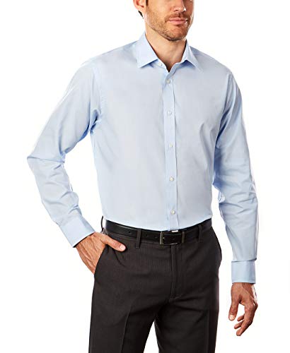 Image of Arrow 1851 Men's Dress Shirt Poplin (Available in Regular, Fitted, Slim, and Extreme Slim Fits)