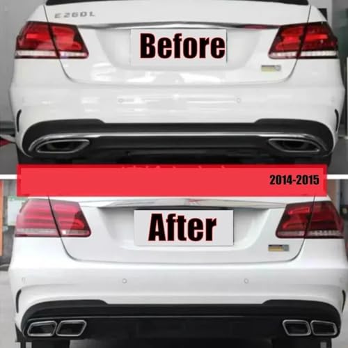Difusor trasero para Benz Clase E W212 E63 AMG Look de 2014-2015 6