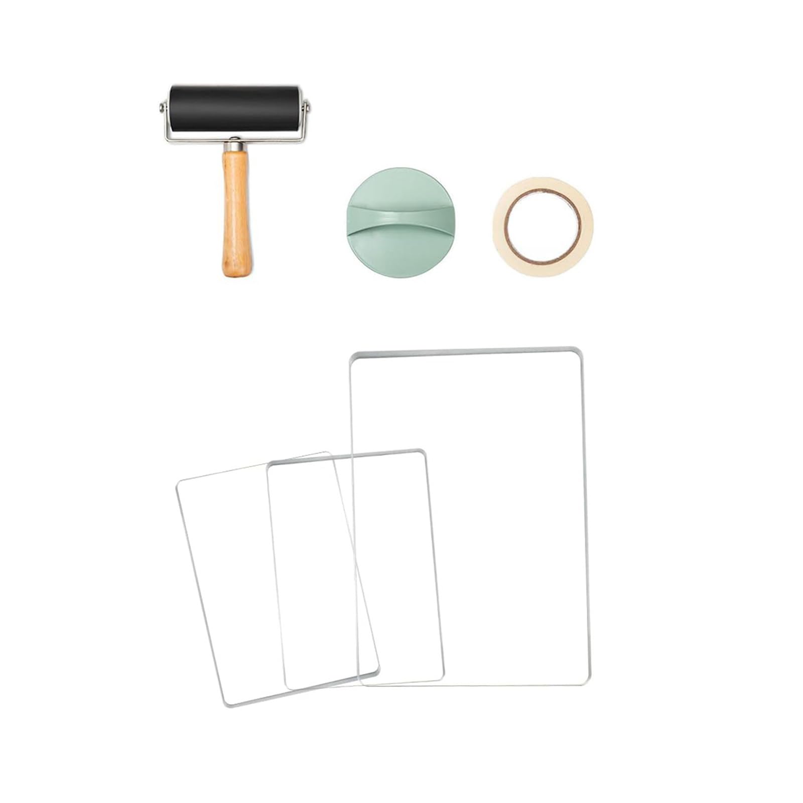 Kaeltsyn Artistic Stamping Plates with Smooth Rolling Tool for Experienced Craft Craft Equipment
