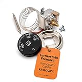 precio termostato horno fagor 🔧 CONTROL TERMICO PROFESIONAL: Rango de 0 a 200 ºC con lectura estable y mando de escala incluido para fijar la temperatura de trabajo con precision en freidoras domesticas y de hosteleria. El sensor capilar actua rapido ante variaciones y protege resistencias y aceite. Ideal para reinstalar equipos que calientan lento o se disparan. Homologado EN 60730-2-9 y diseñado para 100.000 ciclos, lo que asegura una vida util muy larga y un rendimiento consistente incluso en turnos intensivos.