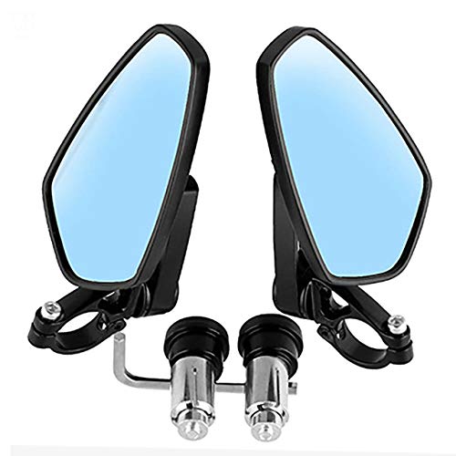 Yibid Motorcycle Mirrors, Handle Bar end Triangle Side