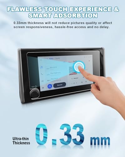 Image of CDEFG Anti-Glare Matte Screen Protector for 2023 2024 2025 Toyota RAV4 (LE /XLE /XLE Premium /SE /Woodland Edition) Hybrid Accessories 8-Inch Touchscreen Tempered Glass, 9H Hardness Anti-Fingerprint
