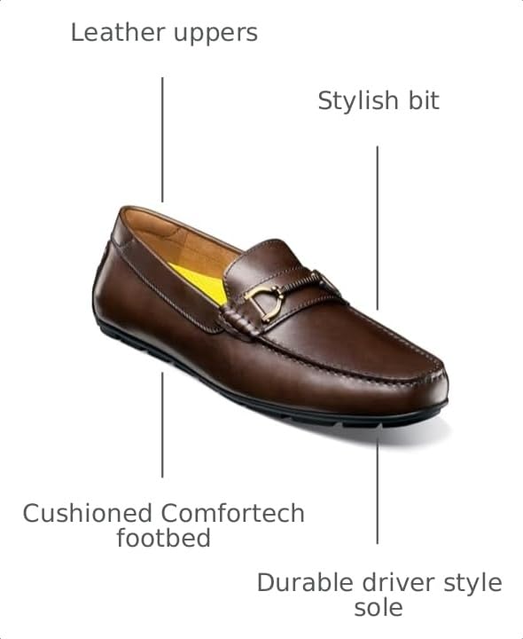 Image of Florsheim Motor Moc Toe Bit Driver Men's Slip On