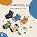 Mardonskey Big Boys Cotton Crew Socks Kids Seamless Socks Colorful Cartoon Quarter Socks for Boys 6 Pack 8-10 Years