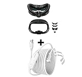 AMVR Facial Interface with Charging Data Link Cable for Meta Quest 3, 2-in-1 Quest 3 Accessories -  M AMVR