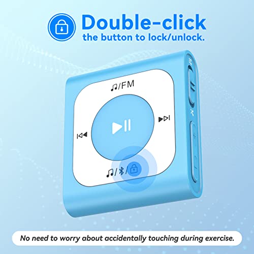 64Gb Clip Mp3 Player With Bluetooth, Agptek A51Pl Portable Music Player With Fm Radio, Shuffle, No Phone Needed, For Sports #TOP5