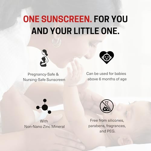 Image of CHOSEN SAFESCREEN Mom & Baby Mineral Sunscreen SPF50+ PA++++ | Pregnancy & Baby Safe (6+Months), Gentle, Broad Spectrum 40ML