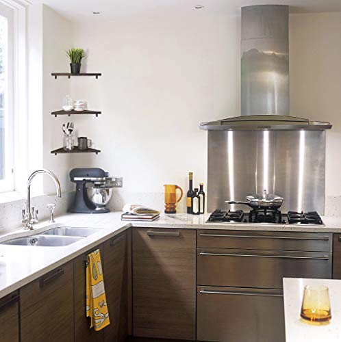 Mkono Corner Wall Shelf Rustic Floating Corner Shelves For Wall Storage Home Decor Set Of 3 Wooden Display Shelves For Living Room Bedroom Bathroom Kitchen Office, Dark Brown #TOP1