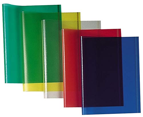 coprilibri copertina alta qualità (2 pz) in pvc per libri - Giallo