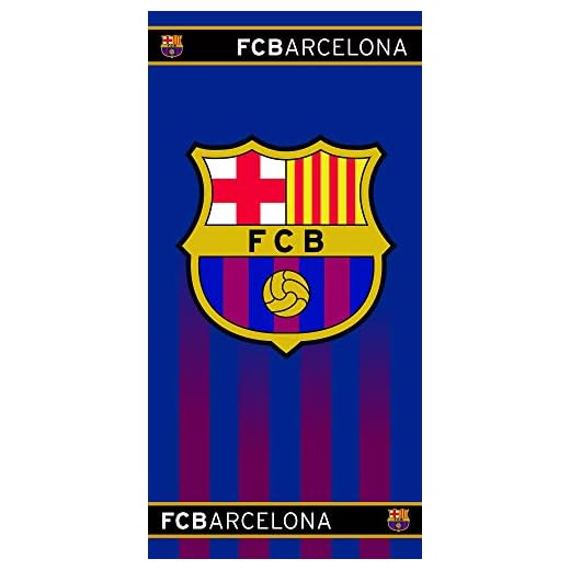 Fc Barcelona Toalla 100% Algodón, Azulgrana 70 X 140 Cm