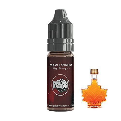 Galaxejuice - Aromatización alimentaria - 10 ml de jarabe de arce aromas y esencias alimentarias - Sabores concentrados de alta resistencia para hornear y cocinar - Fabricado en Reino Unido