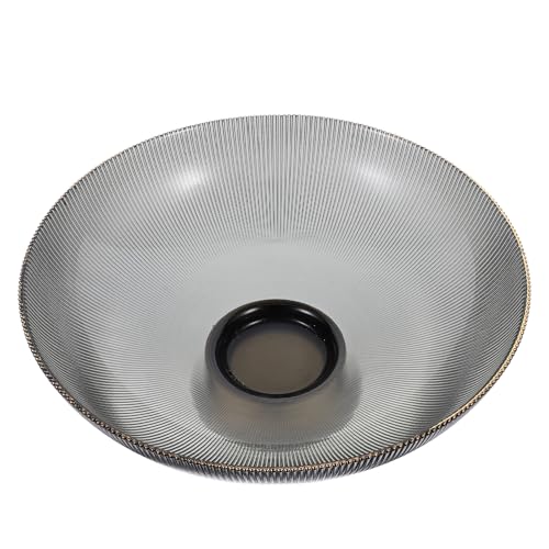 ifundom Frutero para Encimera de Cocina de Vidrio Ligero Diseño Clásico y Elegante, Cuenco Decorativo para Almacenar Frutas y Aperitivos Hogar