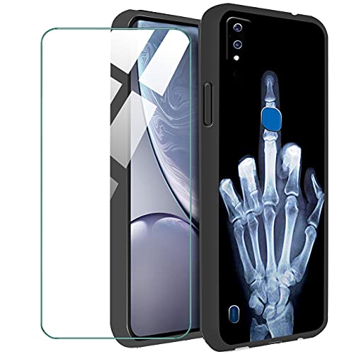 LKJMY per ZTE Blade A51 Custodia + Pellicola