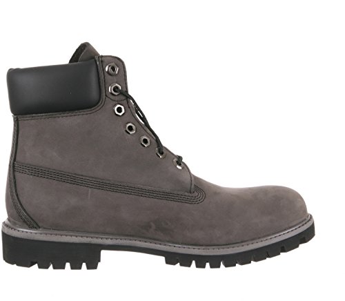 Image of Timberland Men's Grey Nubuck with Black 6 inch Premium Waterproof 13 2E US