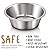 PEGGY11 Deep Stainless Steel Dog Bowls (2 Count) | Nonslip Silicone Bottom Design | Ideal Food and Water Bowls for Small, Medium, and Large Dogs (Each Bowl Holds 720 ML, for Small-Sized Dogs)