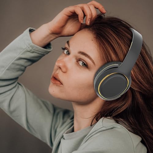 Image of H6 Over Ear Headphones with ENC + HD Calling, Upto 50 Hrs Playtime, Fast Charging, in-Built ENC Mic, 40mm Titanium Bass Drivers, Super Soft Cushion, AUX in, Foldable Design