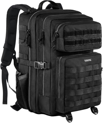 YOREPEK Military Tactical Travel Backpack 45L Army Rucksack with Molle