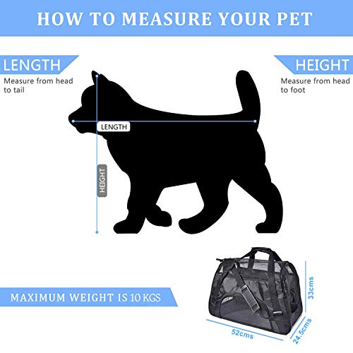 Kraptick-Large-Pet-Travel-Carriers-Pet-Carrier-Bag-Airline-Approved-Duffle-Bags-Pet-Travel-Portable-Bag-for-Little-Dogs-Cats-and-Puppies-Small-Animals-for-Pets-Upto-10Kgs-Green