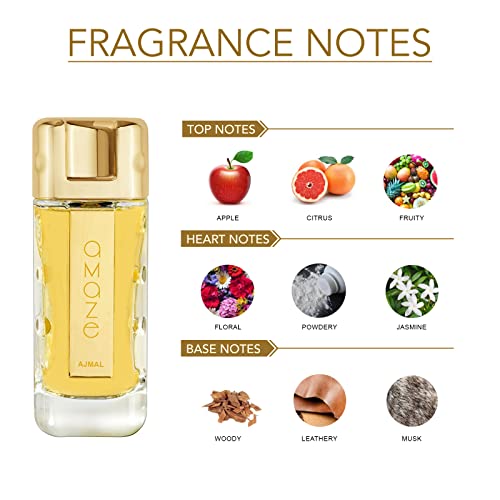 Ajmal Amaze Eau De Perfume Long Lasting Woody Scent Spray 75 ML Gift For Women - Made In Dubai - Image 2