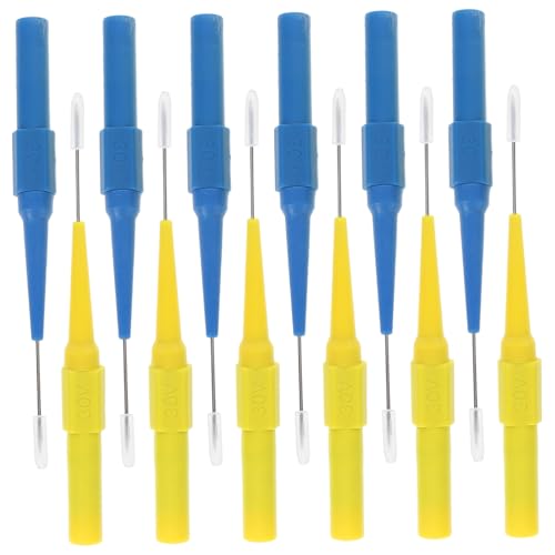 TEHAUX 12pcs Vehicle Electrical Tester Probes Fine Tip for Precision Measurements Non-Destructive Insulation Piercing for Car Circuit Testing and Electronic Repairs