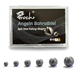 Split Shot Angelblei Set – 380 Stück Sortierte Bleigewichte in Box...
