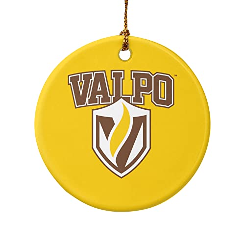 GRAPHICS & MORE Valparaiso University Primary Logo Porcelain Holiday Christmas Tree Ornament - 2.8