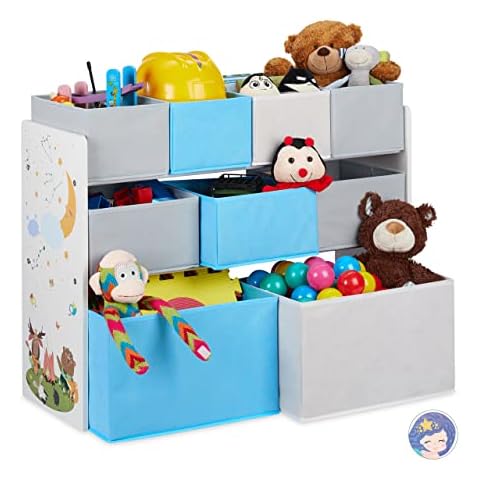 Relaxdays Étagère Enfants avec Boîtes Cover