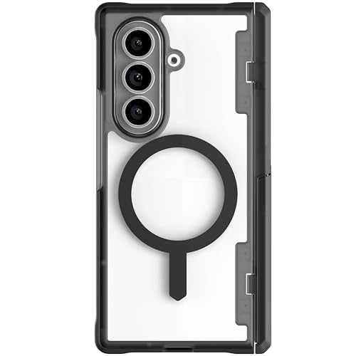 Image of Ghostek Covert Clear Fold 7 Case with Built-in Kickstand, MagSafe and Full Hinge Protection Designed for 2025 Samsung Galaxy Z Fold7 (8 inch) (Smoke Matte)