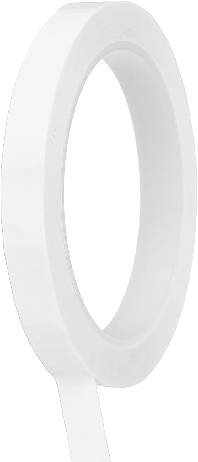 Whiteboard Tape 1/2" / 12mm Self Adhesive Graphic Chart Line Tape 72 Yard Grid Marking Stickers for Pinstripe Dry Erase Board Scrapbooking DIY Art Crafts, White, Pack of 1