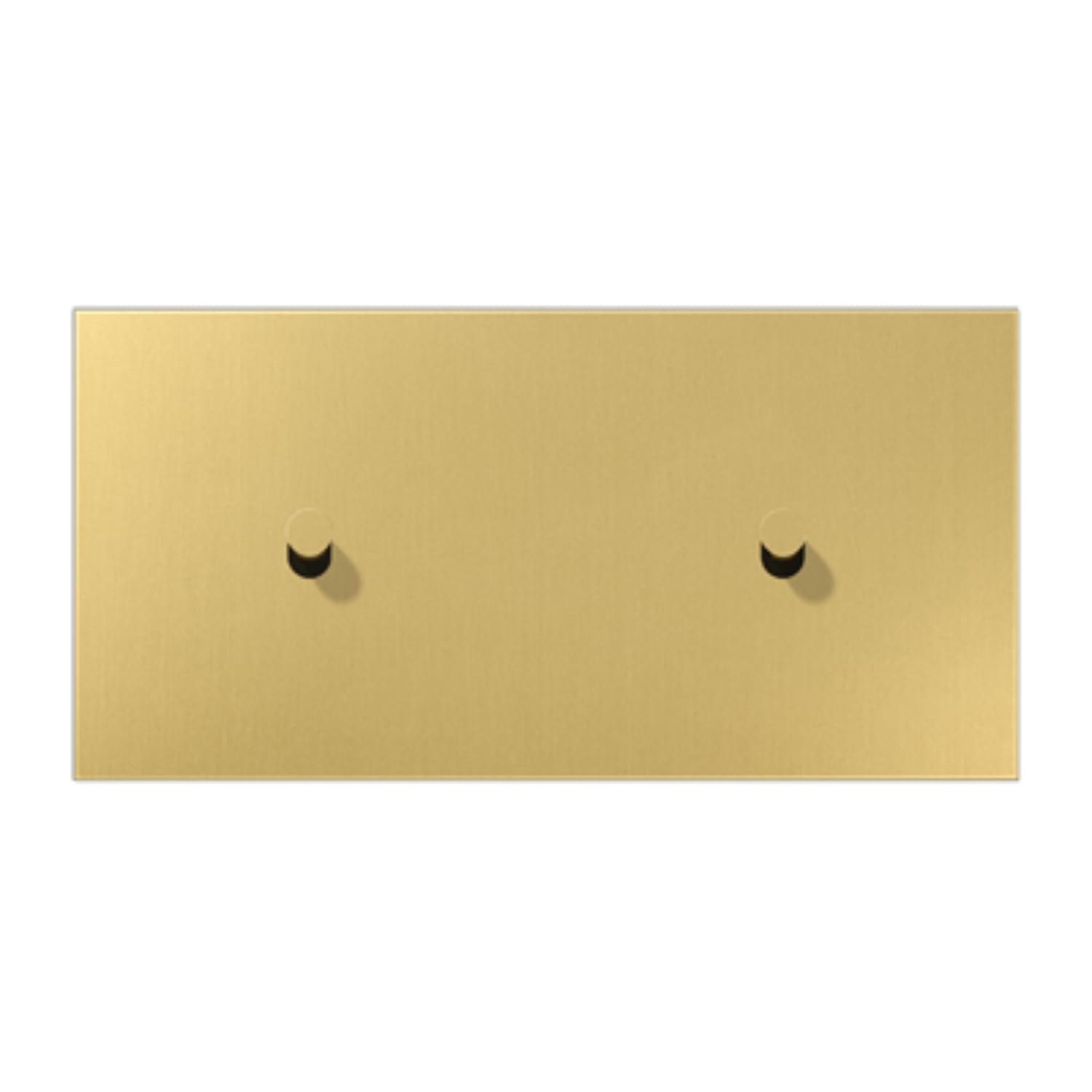 Placa horizontal 2x2 JUNG ME12-200CK25 color latón classic cono 1912 para interruptores elegantes