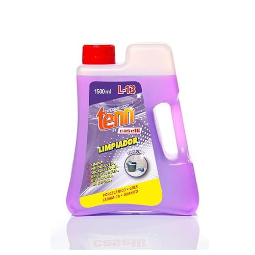 Caselli Abrillantador porcelana, gres y cerámica 1.5 litros - Limpia, abrillanta y conserva suelos y paredes - Con Bioalcohol - Limpieza diaria profesional