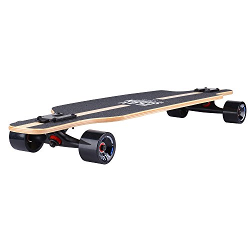 Image of Playshion 39 Inch Drop Through Longboard Skateboard for Beginners