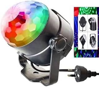 SESH Disco Lights- Disco Lights for Parties, Kids Disco Lights with Remote, Sound Activated Halloween Birthday Decoration, Pa & Stage RGB Disco Lights,Christmas Decoration Disco Lights 360° Rotation