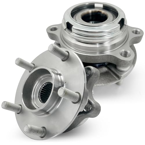 Pair 513294 Front Wheel Bearing Hub Assembly Compatible with Nissan Altima 2007 2008 2009 2010 2011 2012 (Fits 2.5L 4-Cylinder Models Only), for 2013 Altima 2.5L Coupe Only, 5 Lug w/Encoder ABS