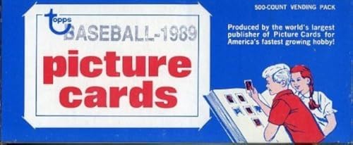 1989 Topps Baseball Cards Unopened Vending Box of 500 Cards! Look for Rookies including Craig Biggio and Gary Sheffield and Hall of Famers and Superstars including Cal Ripken, Nolan Ryan, Mark image 2