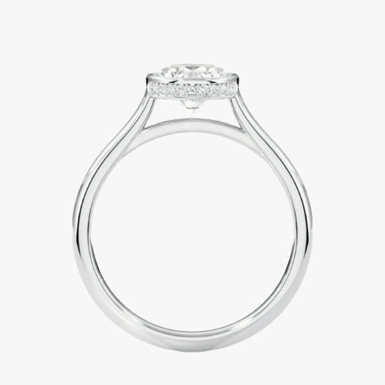 Bague solitaire moissanite en argent 925 étincelante et raffinée - 3