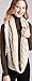 NEOSAN Womens Thick Ribbed Knit Winter Infinity Circle Loop Scarf Twist Khaki