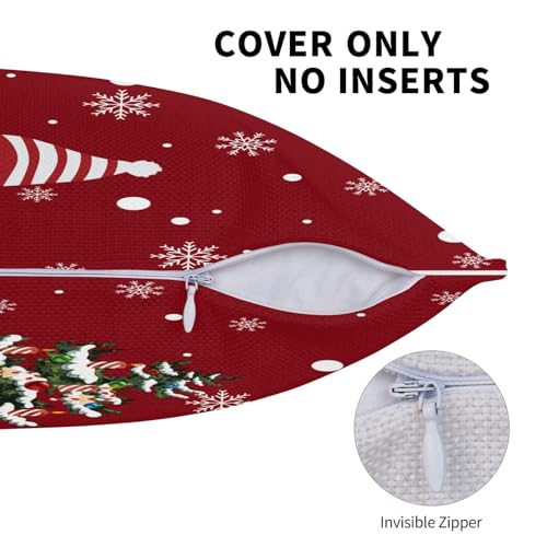 Red-Christmas-Pillow-Covers-18×18-Set-of-2-Farmhouse-Snowman-Snowflake-Xmas-Tree-Decorative-Pillowcase-Winter-Holiday-Square-Linen-Cushion-Covers-for-Home-Bed-Couch-Sofa-Outdoor-Decor Red Christmas Pillow Covers 18×18 Set of 2 Farmhouse Snowman Snowflake Xmas Tree Decorative Pillowcase Winter Holiday Square Linen Cushion Covers for Home Bed Couch Sofa Outdoor Decor