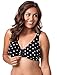 Leading Lady Women's Sleep Leisure Most Comfortable Bra In America, Black with Tan Dot, 44CDDD