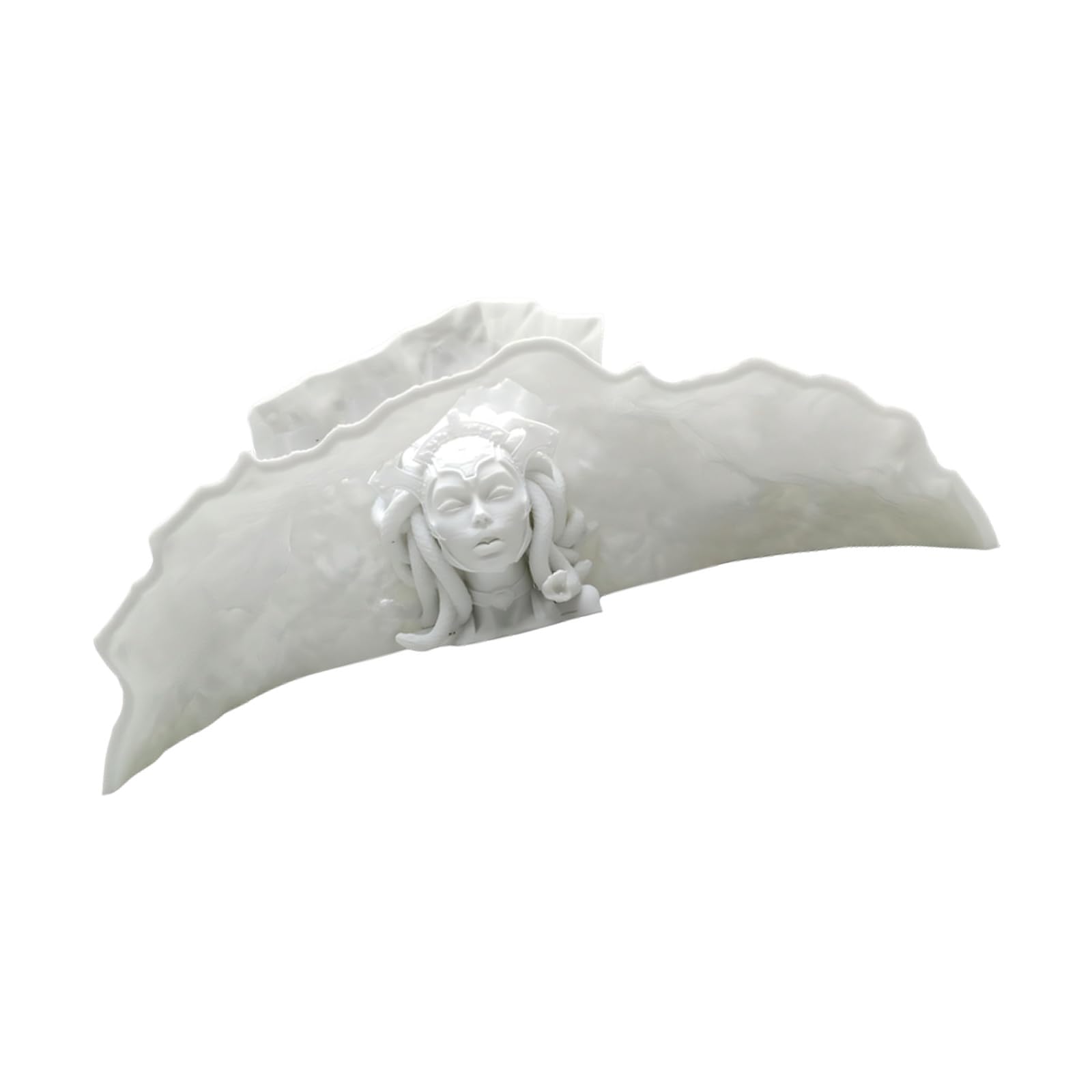 Pocoiau Mythical Medusa Statue Fish Tanks Accessory Aquariums Decoration Hide Houses for Fantasy Themed Aquascaping Aquariums Medusa Cave