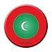 Maldives Novelty Metal Circular Sign C-342