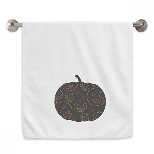 Serviette douce Citrouille Halloween absorbante pour éliminer l'humidité du visage