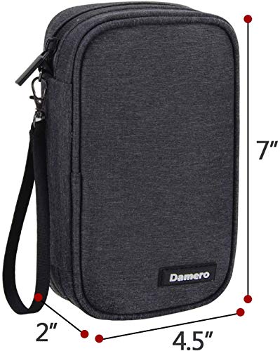 Damero Usb Flash Drive Case Bag Wallet, Sd Memory Cards Cable Organizer-Travel Gadget Case For Electronics Accessories (Small, Black) #TOP5
