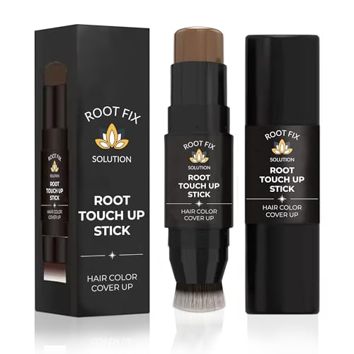 Root Touch Up Hair Color Stick for Gray Coverage - Instant Bald Spot Concealer Stick for Grays and Roots - Professional Salon Quality Hair Cover Up Hair Products for Women/Men (Light Brown)