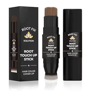 Root Touch Up Hair Color Stick for Brown Coverage – Instant Bald Spot Concealer Stick for Grays and Roots – Professional Salon Quality Hair Cover Up Hair Products for Women/Men (Light Brown)