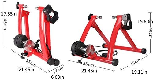 Rodillo magnético para bicicleta, entrenador de ejercicio de ciclismo de 6 velocidades con resistencia ajustable para entrenamiento en bicicleta de carretera en casa