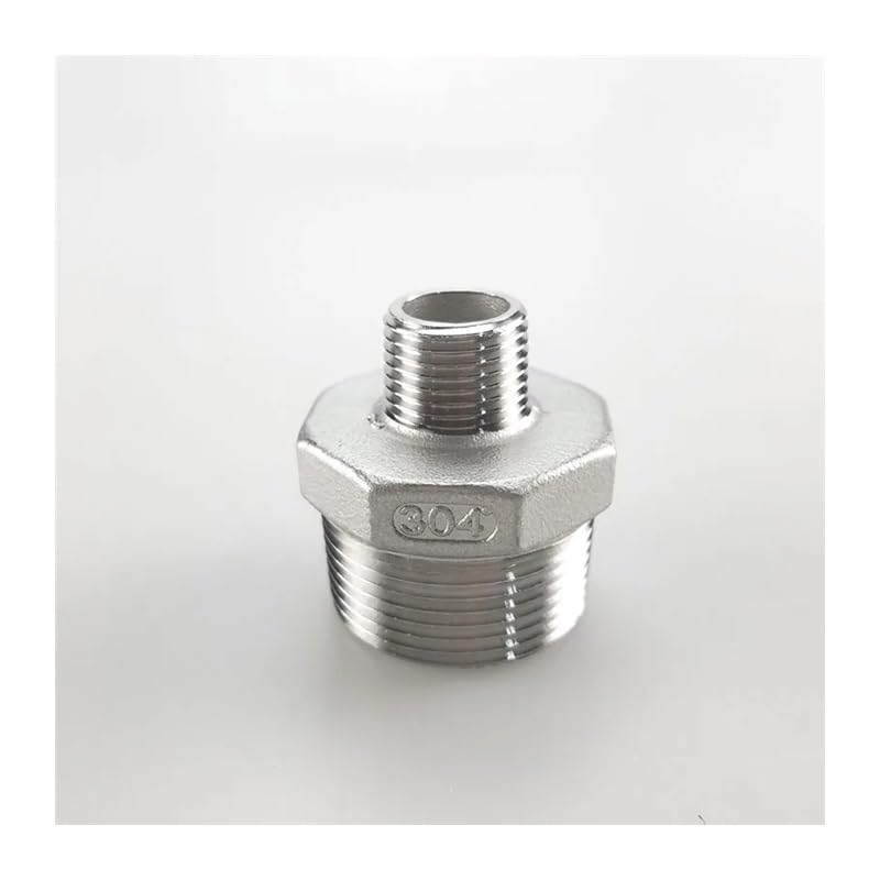 Raccord tuyau acier inoxydable 304 male BSP reducteur hex nipple DN20 DN32