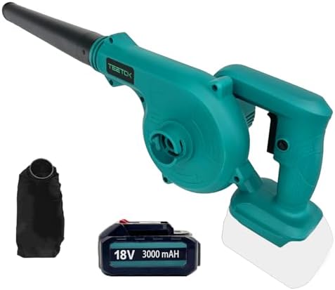 Panthem Akku Laubbläser 18V - Kompatibel Mit Makita | 180 Km/h Windgeschwindigkeit & 768 M³/h Luftstrom