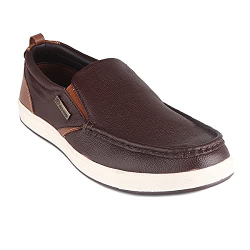 Image of Red Chief Genuine Leather Casual Slip-On Boat Shoes for Men | Stylish & Comfortable Shoes | RC3887